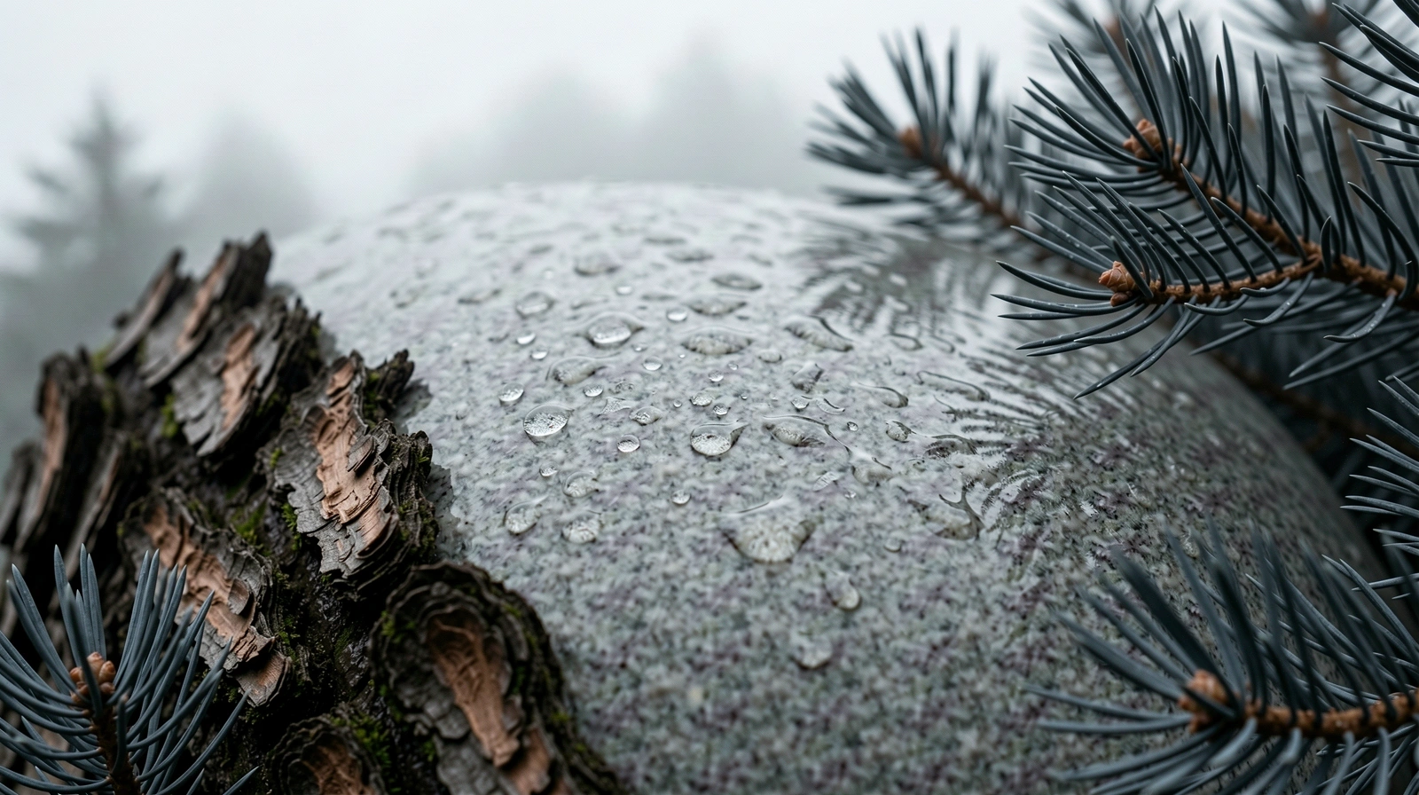 Alpine limestone and mist